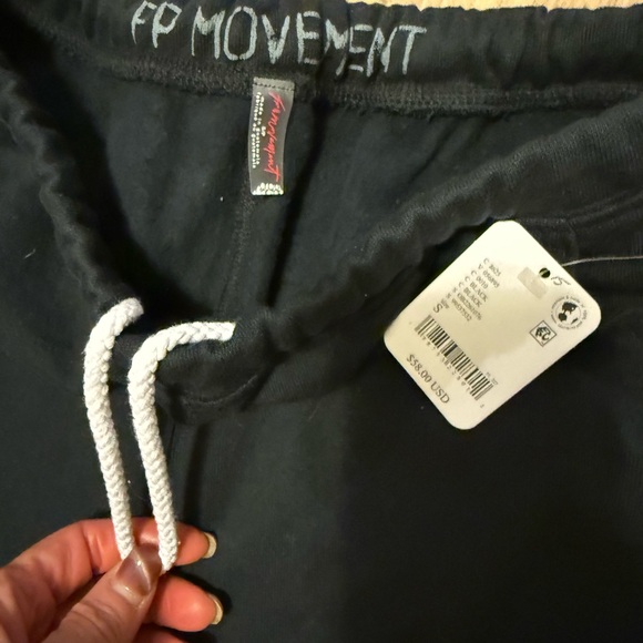 NWT FP Movement - Black Sweat Shorts with Logo - Small - Picture 2 of 4
